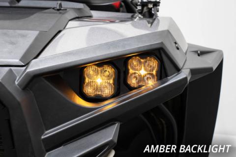SS3 LED Headlight Kit for 2014-2023 Polaris RZR XP, Sport White ABL Diode Dynamics