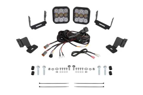 Stage Series A-Pillar Pod Kit for 2019-2024 Honda Talon, Cool White (6000K) SS5 Sport Sport White Combo