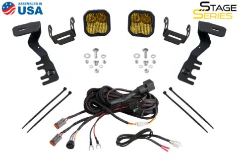 Stage Series 2 Inch LED Ditch Light Kit for 2024-Present Toyota Tacoma, Sport White Combo Diode Dynamics