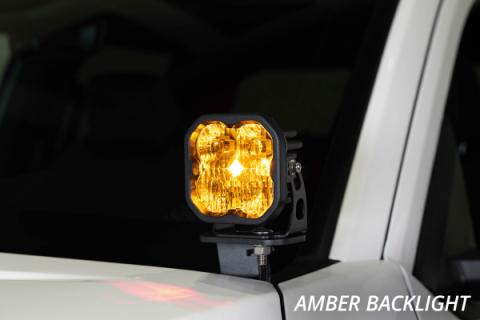 Stage Series 2 Inch LED Ditch Light Kit for 2024-Present Toyota Tacoma, Sport Yellow Combo Diode Dynamics