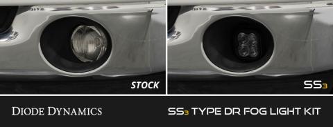 SS3 SAE/DOT Type DR Fog Light Kit Cool White (6000K) Sport (14.5 watts) White SAE Fog Diode Dynamics