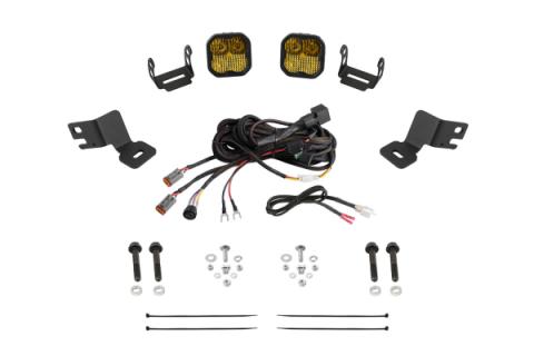 Stage Series A-Pillar Pod Kit for 2019-2023 Polaris RZR XP, Yellow (3000K) SS3 Sport Sport Yellow Combo