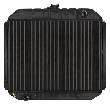 66-79 Ford Truck Bronco Aluminum Radiator Black Night Rider Series Cold Case Radiators