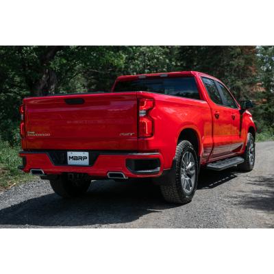 2.5 Inch Cat Back Exhaust System For 19-up Silverado/Sierra 1500 6.2L, 2022 Silverado LTD/ Sierra Limited 6.2L Dual Rear 304 Stainless Steel MBRP