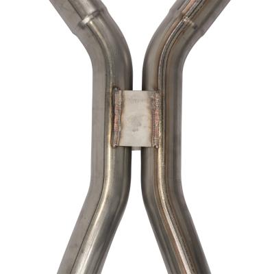 1966-71 Ford Fairlane 2.5 Inch H-Pipe Crossmember Back Quarter Panel Exit Exhaust Race Pro Mufflers Pypes Performance Exhaust