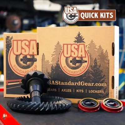 8.6 inch GM 3.73 Rear Ring and Pinion Install Kit Axle Bearings and Seal USA Standard