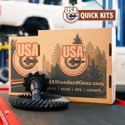 11.25 inch Dana 80 Thin 3.73 Rear Ring and Pinion Install Kit 35 Spline Positraction 4.125 inch USA Standard