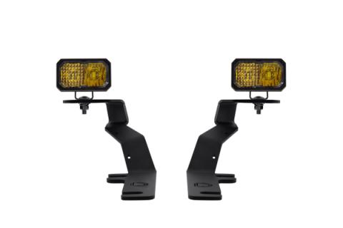 Stage Series 2in LED Ditch Light Kit for 2017-2020 Ford Raptor, Sport Yellow Combo Diode Dynamics