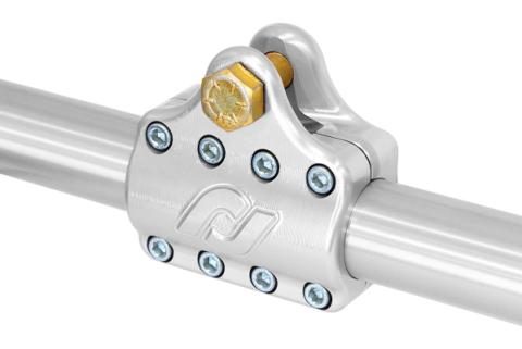 Currectlync Ram Assist Tie Rod Clamp Bracket 7075-T6 Billet Aluminum For 42mm/1 5/8 Inch Tube RockJock 4X4