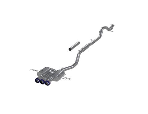 23-Up Honda Civic Type R 2.0L 3 Inch Cat-Back Exhaust System Armor Pro T304 Stainless Steel Triple Center Outlet with Burnt End Tips Active Exhaust MBRP