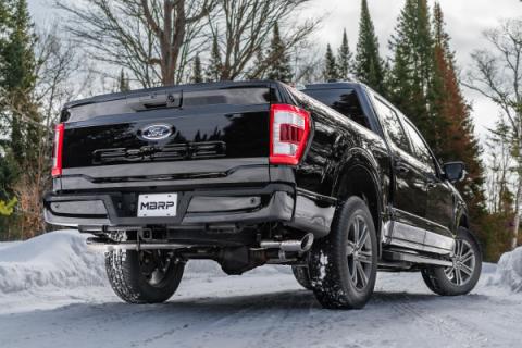 21-Up Ford F-150 Aluminized Steel 3 Inch Cat-Back 2.5 Inch Dual Split Side Exhaust System MBRP