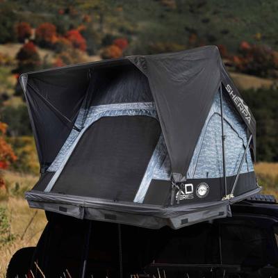 XD Sherpa Solo - Soft Sided Roof Top Tent, 1 Person, Grey Body and Black Rainfly Overland Vehicle Systems