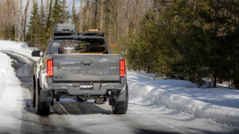 2024-Up Toyota Tacoma 2.4L Armor Pro 3-Inch Cat-Back Pre-Axle Turn Down, MBRP