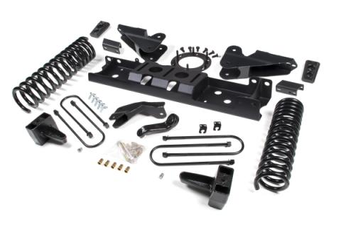 19-24 RAM 3500 6.5 Inch Radius Arm Bracket 5 Inch Rear Block With Overload Diesel 8-Bolt T-Case Fox Adventure Shocks Zone Offroad