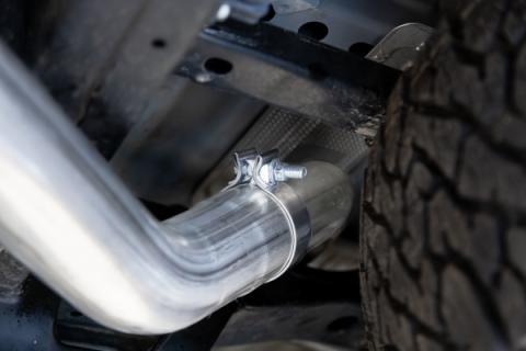 24-Present Ford Ranger Raptor 3.0L EcoBoost, Armor BLK 3-Inch Axle-Back Dual Rear Turn-Down MBRP