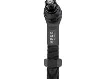 Apex Chassis Heavy Duty Tie Rod &amp;amp; Drag Link Assembly in Polished Aluminum Fits:  07-18 Jeep Wrangler JK/JKU. Note this FLIP kit fits vehicles with a lift exceeding 3.5 inches. This kit requires drilling the knuckle.