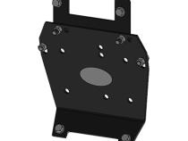 Yamaha Winch Mount Black Powdercoated Steel 00-02 400 Kodiak Mile Marker