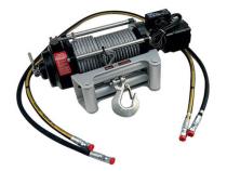 10500 LB Hydraulic Winch 17.9 C.I. Hydraulic Motor w/Roller Fairlead 100 Foot Cable H10500 Mile Marker