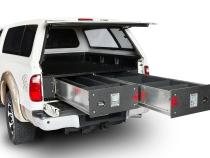 Cargo Locker Base 12 Inch Dual Drawer System 07-Pres Toyota Tundra Crew Max Cargo Ease
