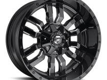 Aluminum Wheels 20X9 Sledge D595 5 On 114.3/5 On 127 Gloss Black/Milled 78.1 Bore 1 Offset 40 Lbs Fuel Off Road Wheels