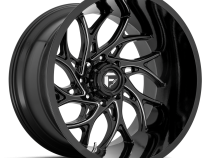 Aluminum Wheels 24X12 Runner D741 5 On 127 Gloss Black Milled 71.5 Bore -44 Offset Fuel Off Road Wheels