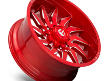 Aluminum Wheels 22X10 Saber D745 5 On 127 Candy Red Milled 71.5 Bore -18 Offset Fuel Off Road Wheels
