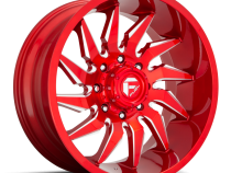 Aluminum Wheels 24X12 Saber D745 5 On 127 Candy Red Milled 71.5 Bore -44 Offset Fuel Off Road Wheels