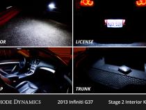 Interior LED Kit for 2007-2015 Infiniti G37 Sedan, Cool White Stage 1 Diode Dynamics