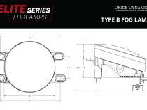 Elite Series Fog Lamps for 2014-2016 Lexus IS350 Pair Cool White 6000K Diode Dynamics