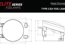 Elite Series Fog Lamps for 2013-2015 Toyota Avalon Pair Cool White 6000K Diode Dynamics