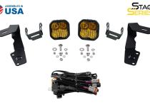 Stage Series 2in LED Ditch Light Kit for 2015-2021 Subaru WRX/STi, Sport Yellow Combo