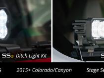 SS3 LED Ditch Light Kit for 2015-2021 Colorado/Canyon, Pro White Combo Diode Dynamics