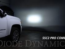 Stage Series 2in LED Ditch Light Kit for 2015-2021 GMC Canyon, Pro White Combo