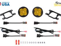 SS3 LED Fog Light Kit for 2013-2016 Honda CR-Z Yellow SAE Fog Sport w/ Backlight Diode Dynamics