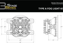 SS3 LED Fog Light Kit for 2012-2014 Subaru Impreza White SAE Fog Max w/ Backlight Diode Dynamics