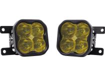 SS3 LED Fog Light Kit for 2010-2018 Ford Transit Connect Yellow SAE Fog Sport w/ Backlight Diode Dynamics