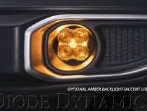 SS3 LED Fog Light Kit for 2021 Ford Bronco (w/ Standard Bumper) Yellow SAE Fog Pro w/ Backlight Diode Dynamics