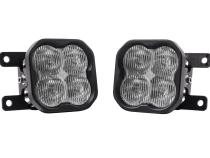 SS3 LED Fog Light Kit for 2021 Ford Bronco (w/ Standard Bumper) Yellow SAE Fog Max w/ Backlight Diode Dynamics