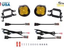 SS3 LED Fog Light Kit for 2008-2015 Lexus RX350 Yellow SAE Fog Pro w/ Backlight Diode Dynamics