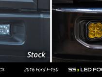 SS3 LED Fog Light Kit for 2015-2020 Ford F-150 White SAE Fog Sport w/ Backlight Diode Dynamics
