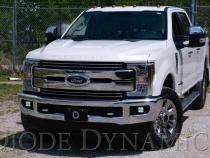 SS3 LED Fog Light Kit for 2017-2021 Ford Super Duty Yellow SAE Fog Pro w/ Backlight Diode Dynamics