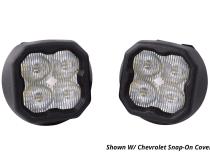 SS3 LED Fog Light Kit for 2012-2018 Chevrolet Sonic White SAE Fog Sport w/ Backlight Diode Dynamics