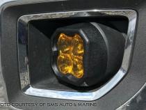 SS3 LED Fog Light Kit for 2007-2013 Chevrolet Avalanche Yellow SAE Fog Pro w/ Backlight Diode Dynamics