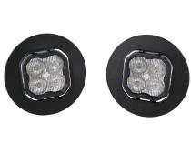 SS3 LED Fog Light Kit for 2007-2014 GMC Sierra 2500/3500 White SAE Fog Pro w/ Backlight Diode Dynamics