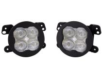 SS3 LED Fog Light Kit for 2014-2017 Jeep Cherokee White SAE Fog Max w/ Backlight Type M Bracket Kit Diode Dynamics
