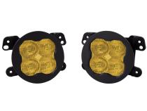 SS3 LED Fog Light Kit for 2020-2021 Jeep Gladiator Yellow SAE Fog Max w/ Backlight Type M Bracket Kit Diode Dynamics