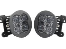 SS3 LED Fog Light Kit for 2007-2018 Jeep JK Wrangler Yellow SAE Fog Pro w/ Backlight Type MR Bracket Kit Diode Dynamics