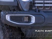 SS3 LED Fog Light Kit for 2018-2021 Jeep JL Wrangler White SAE Fog Max w/ Backlight Type MR Bracket Kit Diode Dynamics