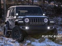 SS3 LED Fog Light Kit for 2018-2021 Jeep JL Wrangler White SAE Fog Max w/ Backlight Type MS Bracket Kit Diode Dynamics
