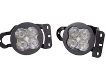 SS3 LED Fog Light Kit for 2018-2021 Jeep JL Wrangler White SAE Fog Max w/ Backlight Type MS Bracket Kit Diode Dynamics
